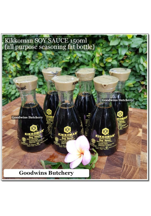 Sauce Kikkoman Halal SOY SAUCE kecap asin 150g (fat bottle)